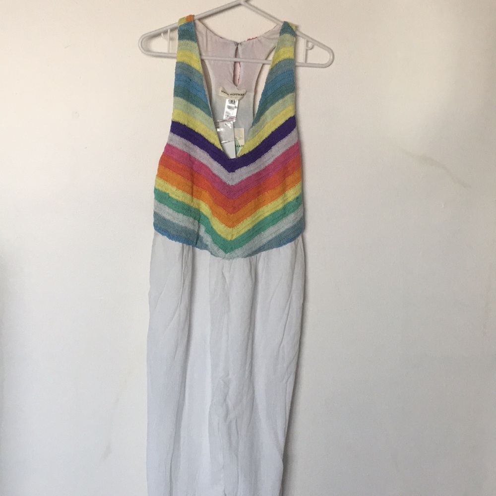 ❌SOLD❌Mara Hoffman Crotchet Rainbow Jumpsuit - Picture 1 of 7
